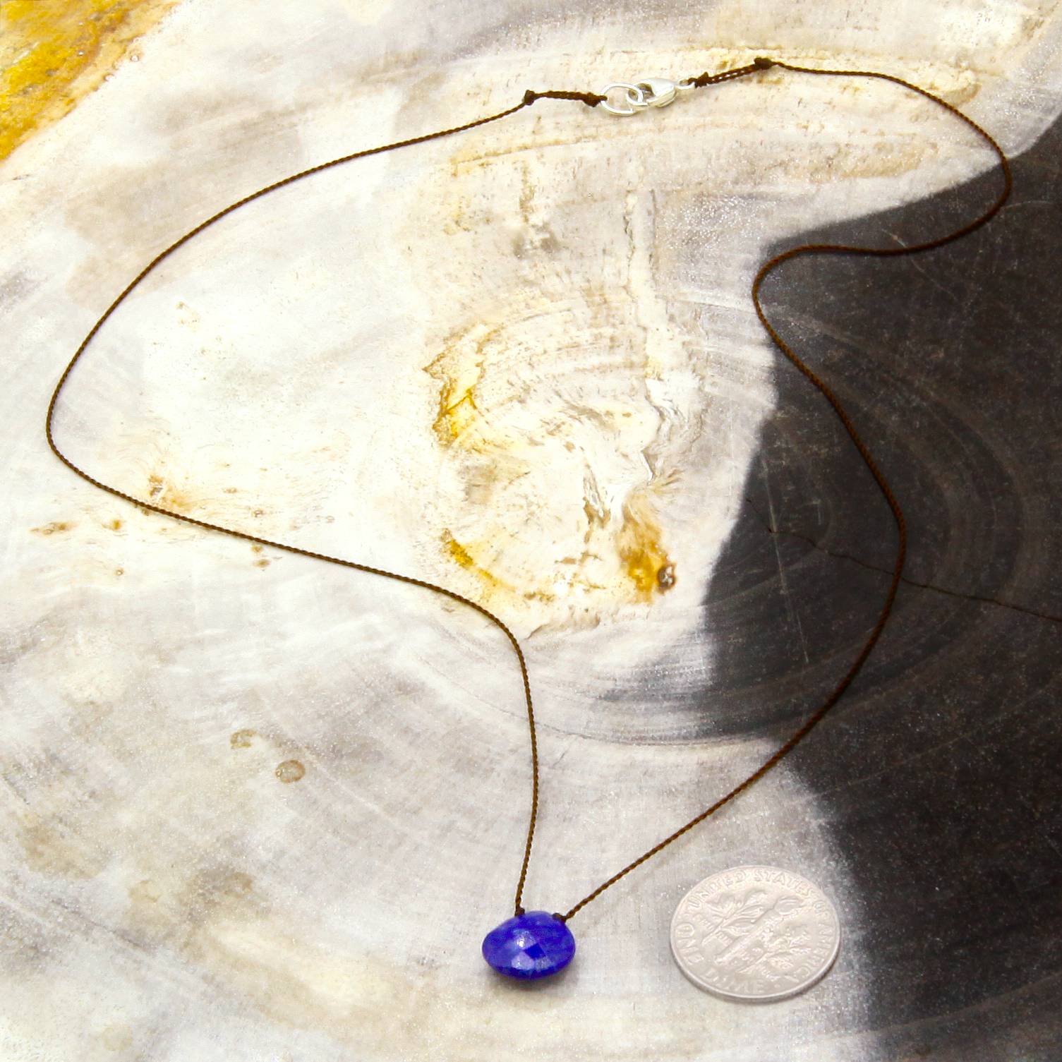 Margaret Solow Jewelry | Lapis "Zen Gem" Necklace | Firecracker