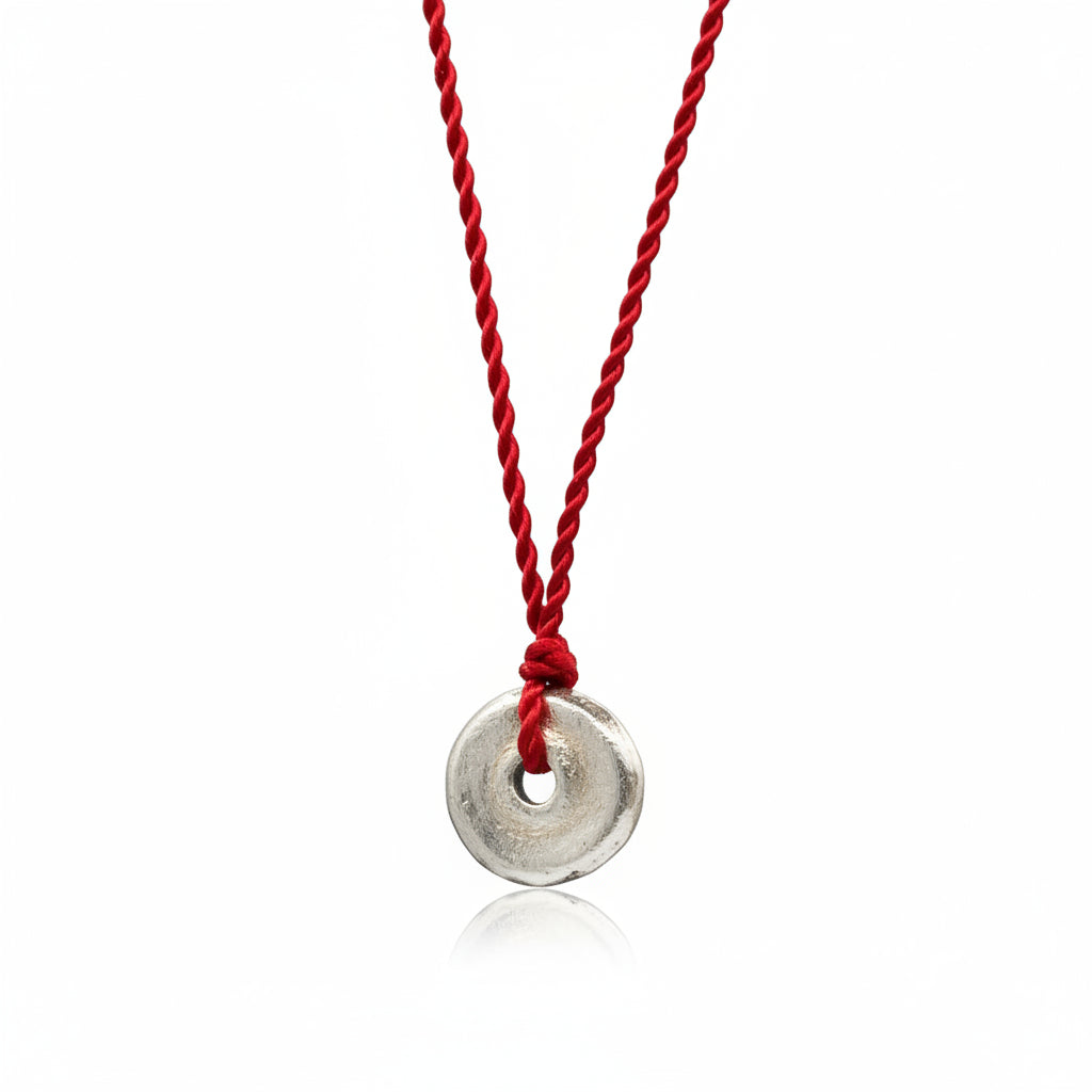 Margaret Solow Jewelry | Sterling Silver "Wabi-Sabi" Necklace | Firecracker