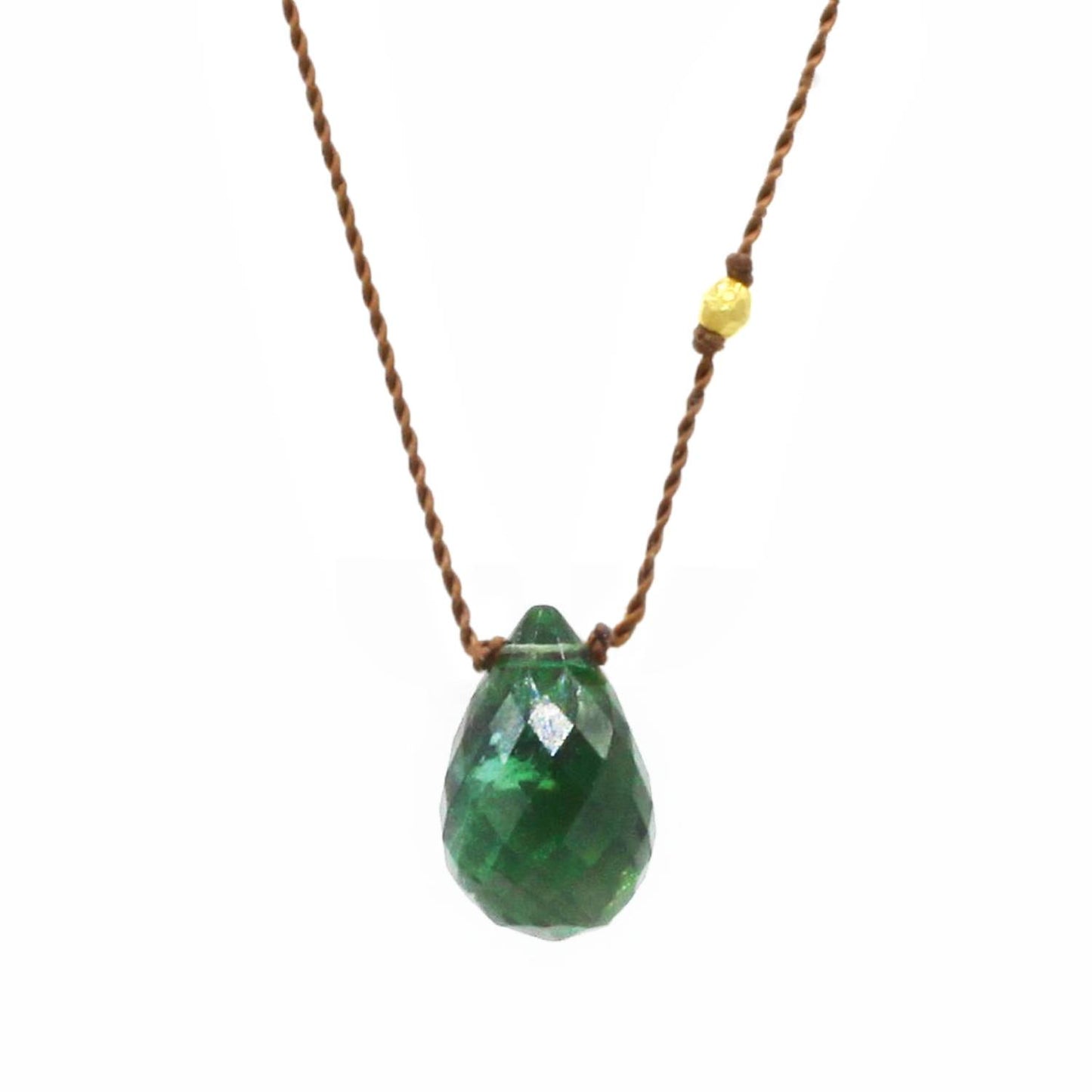 Margaret Solow Jewelry | Tourmaline "Zen Gem" Necklace | Firecracker