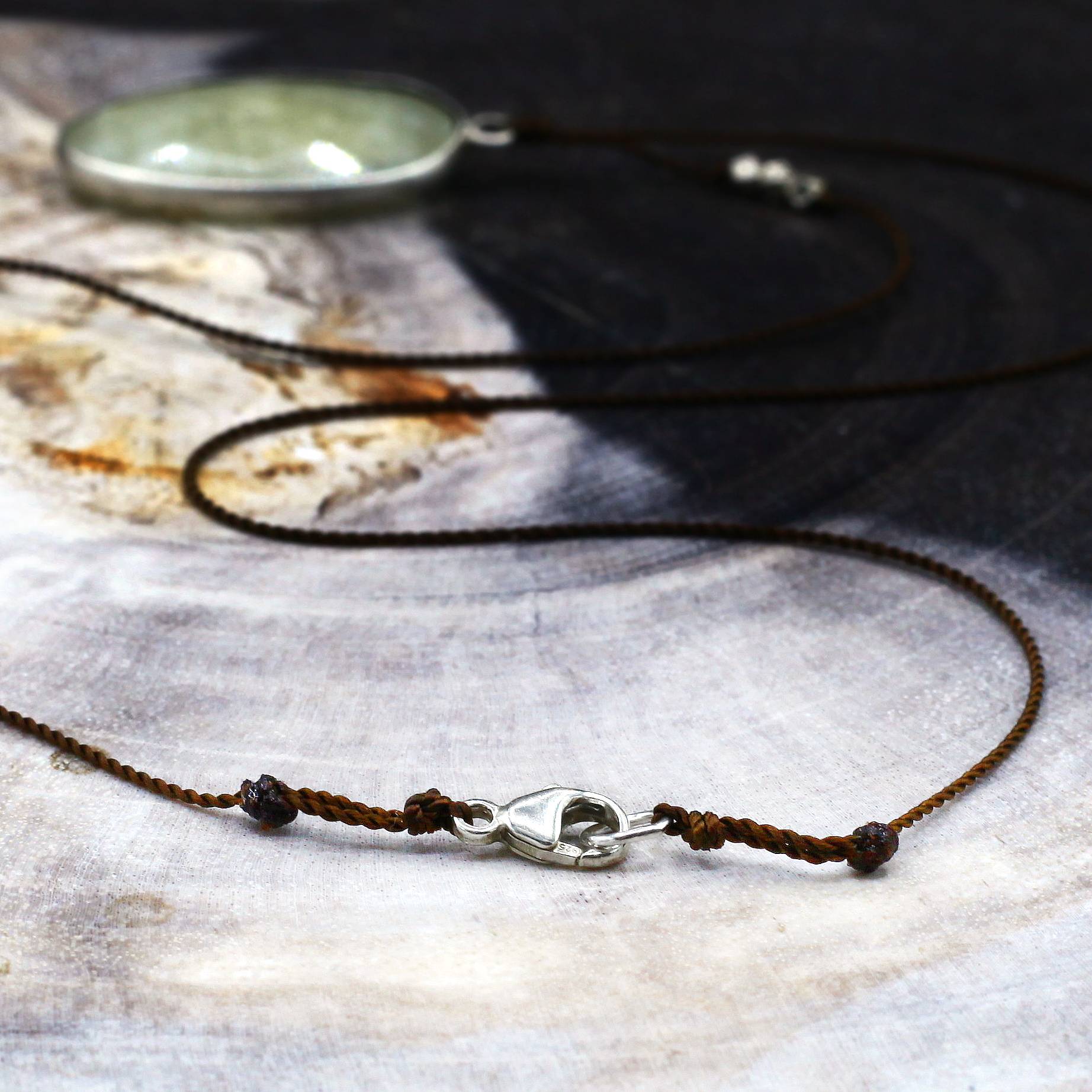 Margaret Solow Jewelry | Yellow Sapphire + Sterling Silver Drop Necklace | Firecracker