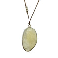 Margaret Solow Jewelry | Yellow Sapphire + Sterling Silver Drop Necklace | Firecracker