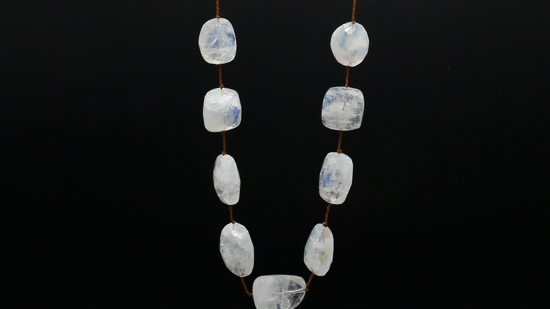 Lena Skadegard Jewels | Floating Large Moonstone Gemstone Necklace | Firecracker