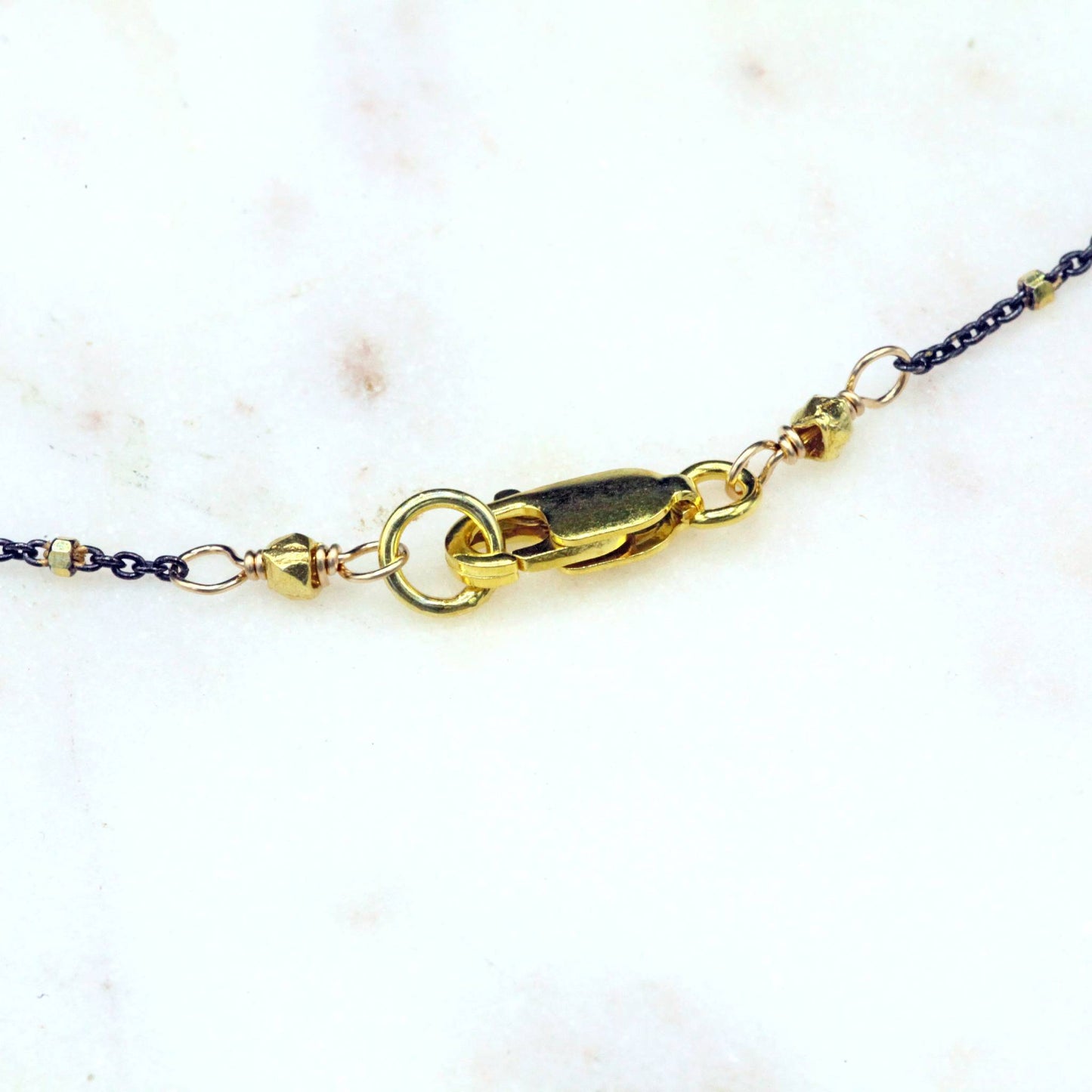 Robindira Unsworth Jewelry | Diamond Slice + 22k Gold Vermeil Collar Necklace | Firecracker