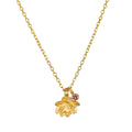 Satya Jewelry | ""Bloom in Peace" Lotus + Tourmaline Gemstone Necklace | Firecracker
