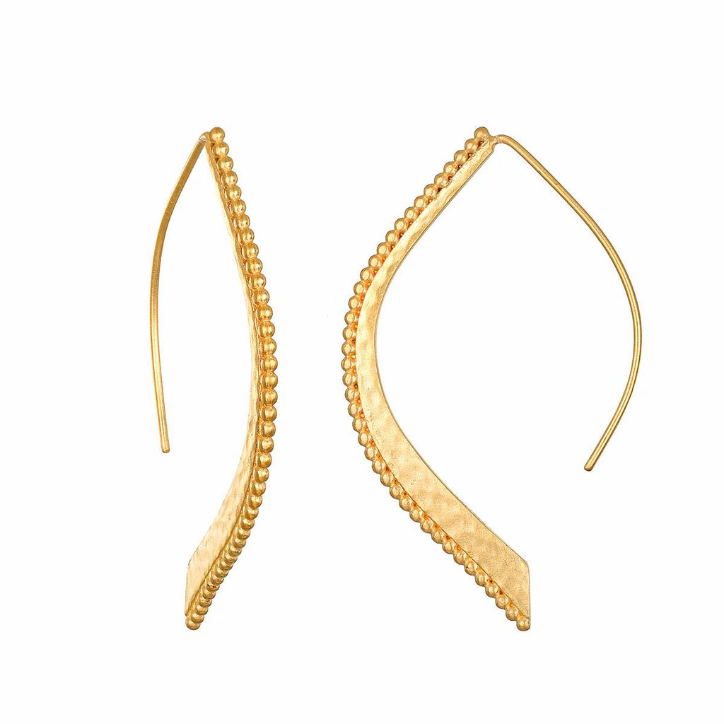 Satya Jewelry | "Embody Grace" Lotus Petal Earrings | Firecracker