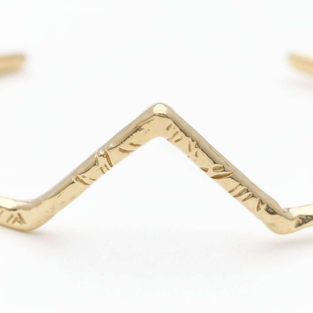 Odette New York | Summit Cuff in Brass | Firecracker