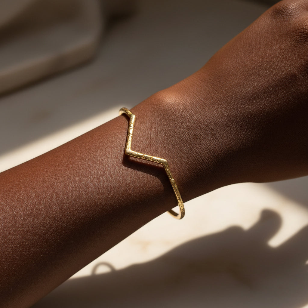 Odette New York | Summit Cuff in Brass | Firecracker