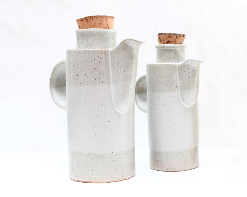 Len Carella Ceramics | Longneck Stoneware Pot | Firecracker
