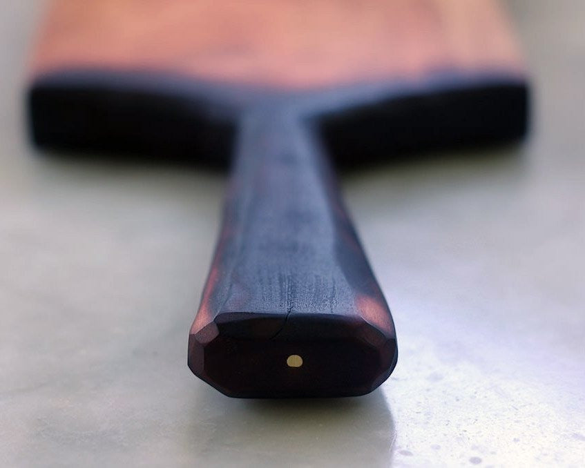 Me Speak Design | Cherry Wood Serving Board w/ Handle | Firecracker