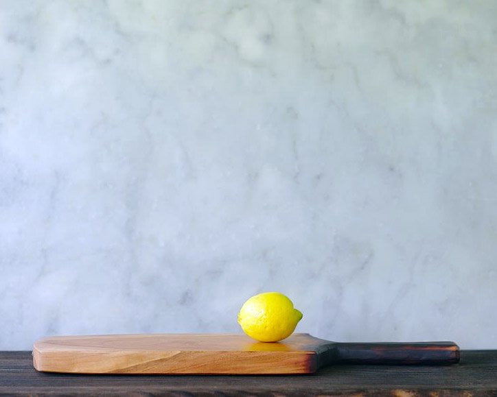 Me Speak Design | Cherry Wood Serving Board w/ Handle | Firecracker