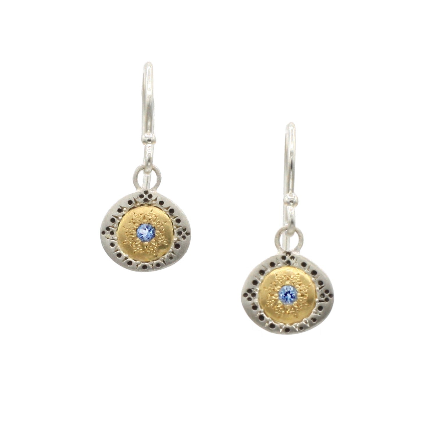 Adel Chefridi Studio | Aquamarine + 18k Yellow Gold "Seeds of Harmony" Gemstone Earrings | Firecracker