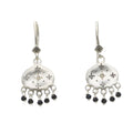 Adel Chefridi Studio | Diamond + Black Spinel Beaded "New Moon" Earrings | Firecracker
