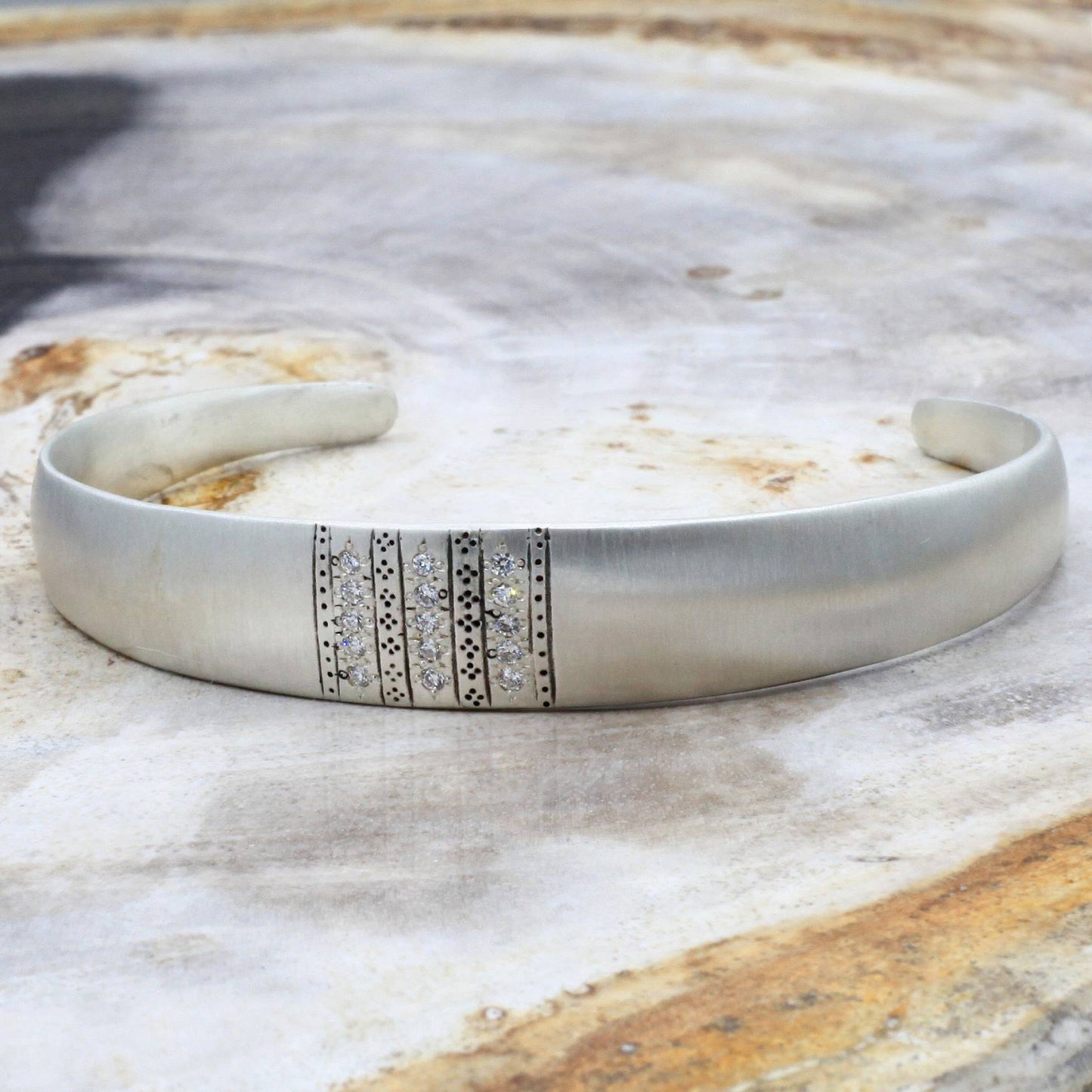 Adel Chefridi Studio | Diamond "Nomad" Cuff Bracelet | Firecracker