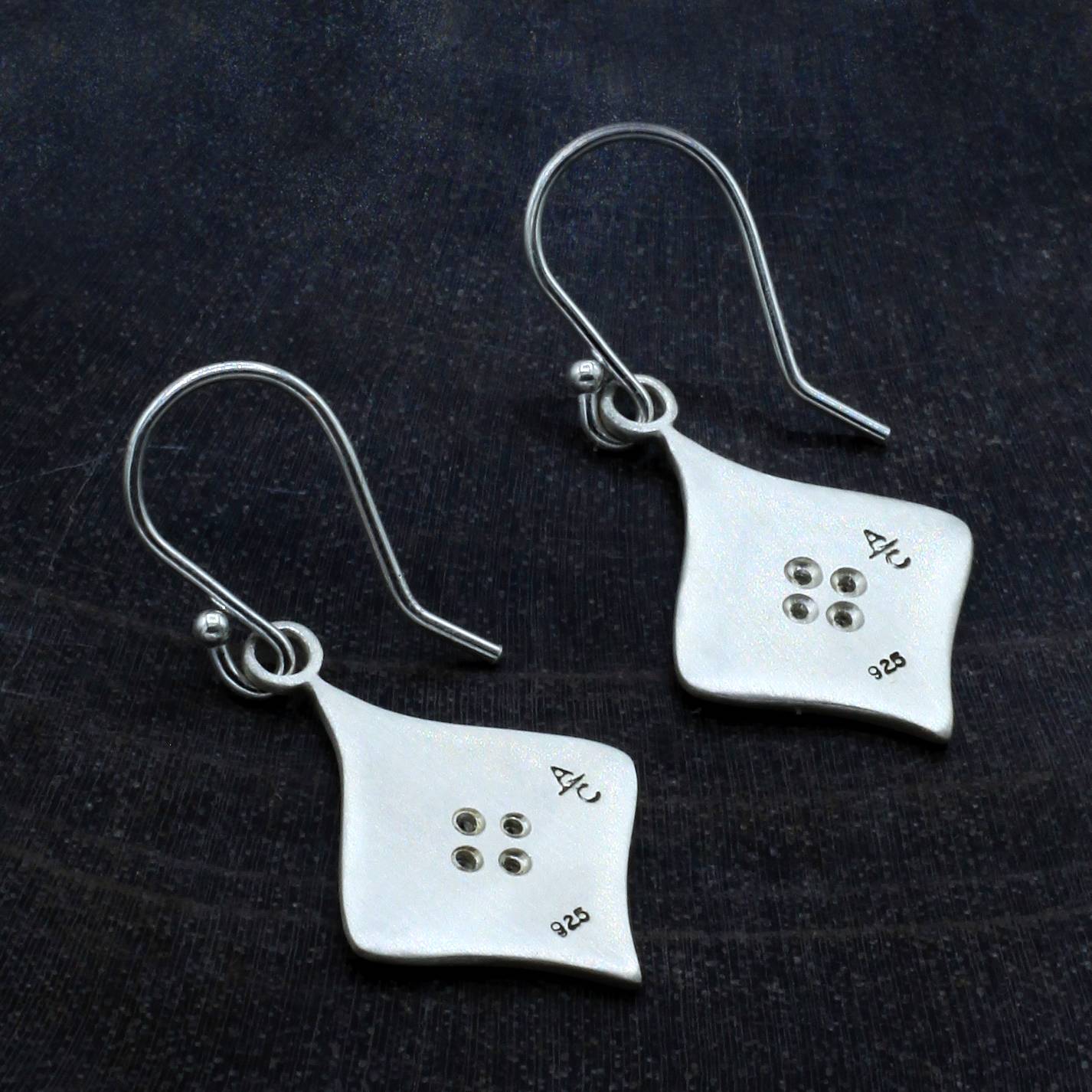 Adel Chefridi Studio | Diamond + Sterling "Silver Night" Earrings | Firecracker
