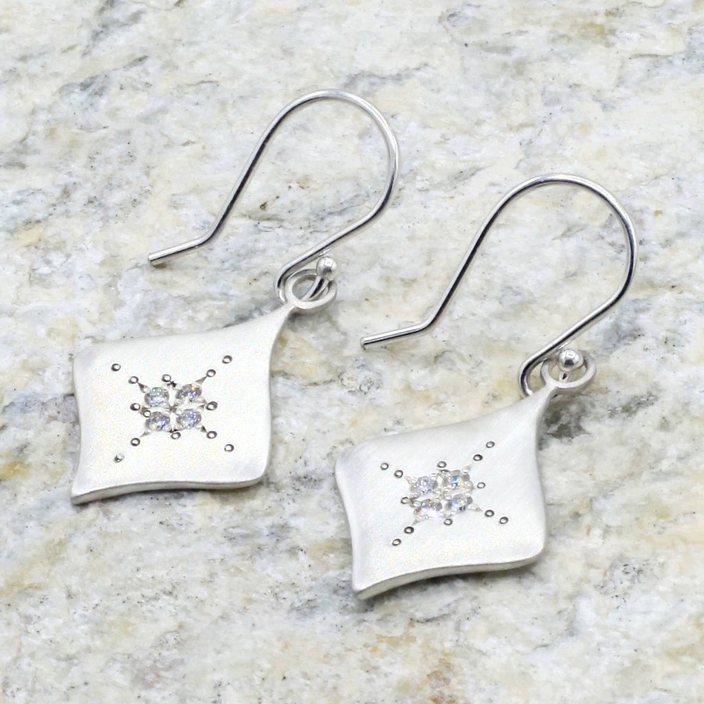 Adel Chefridi Studio | Diamond + Sterling "Silver Night" Earrings | Firecracker