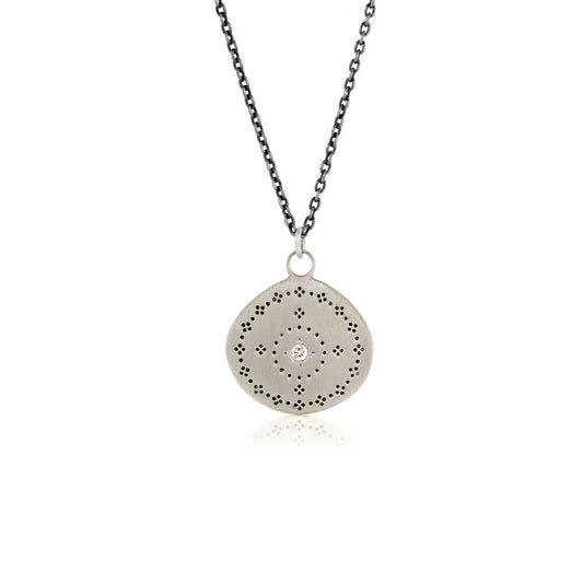 Adel Chefridi Studio | Diamond + Sterling Silver Nostalgia Pendant Necklace | Firecracker