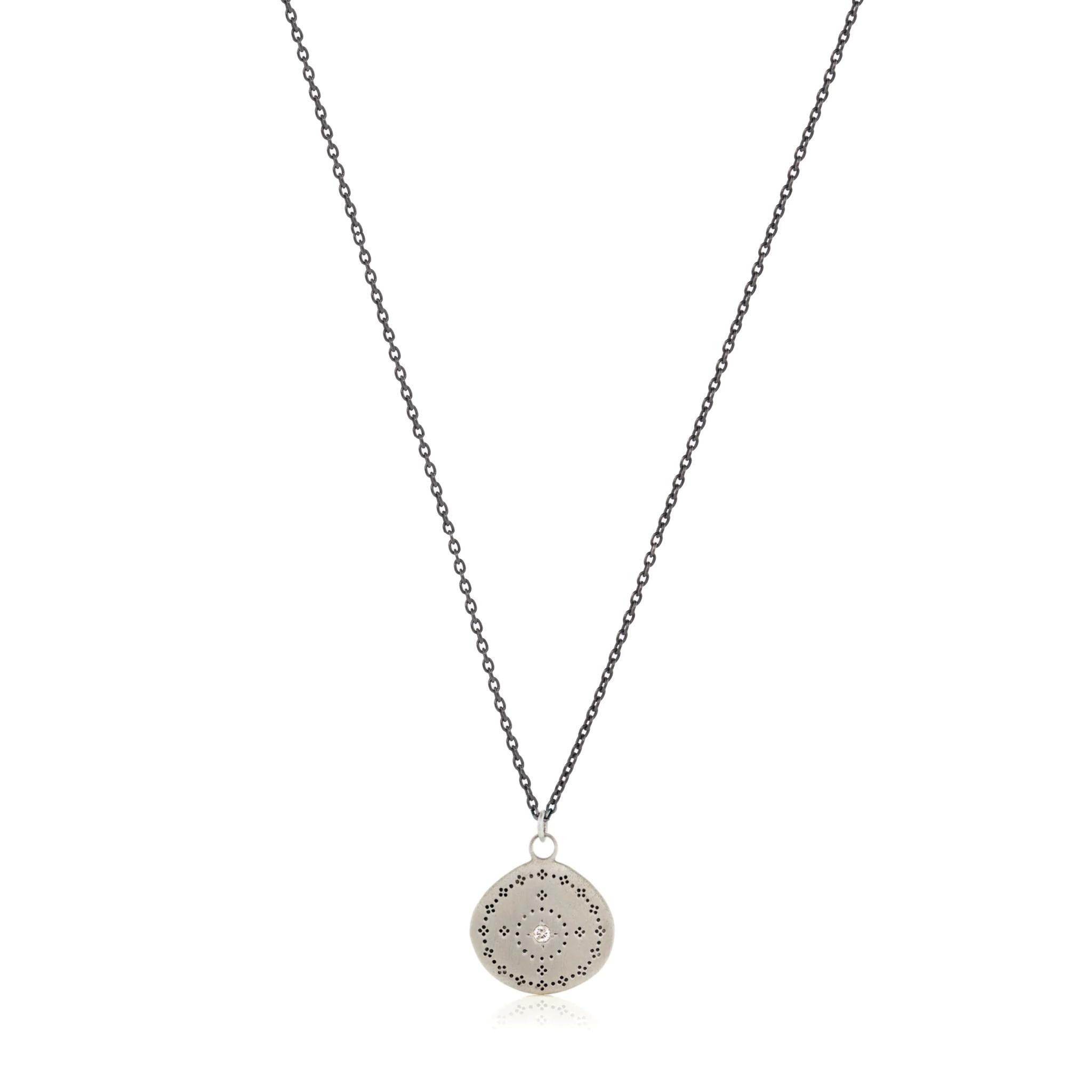 Adel Chefridi Studio | Diamond + Sterling Silver Nostalgia Pendant Necklace | Firecracker