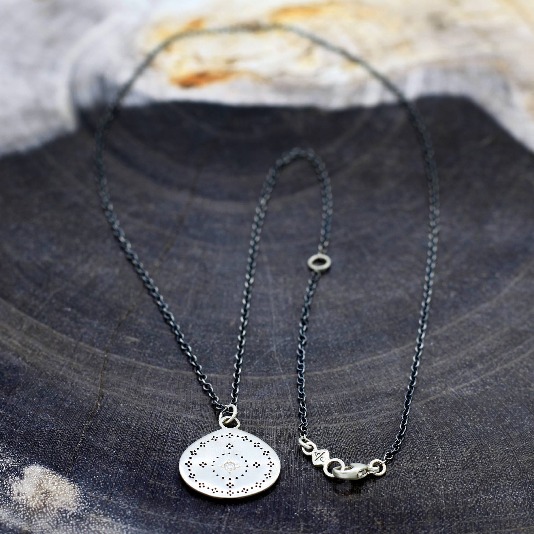 Adel Chefridi Studio | Diamond + Sterling Silver Nostalgia Pendant Necklace | Firecracker