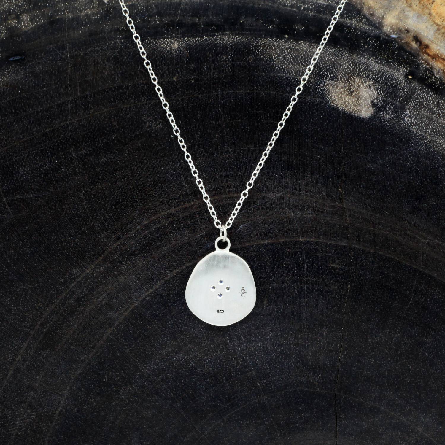 Adel Chefridi Studio | Diamond + Sterling Silver Organic Four Star Pendant Necklace | Firecracker