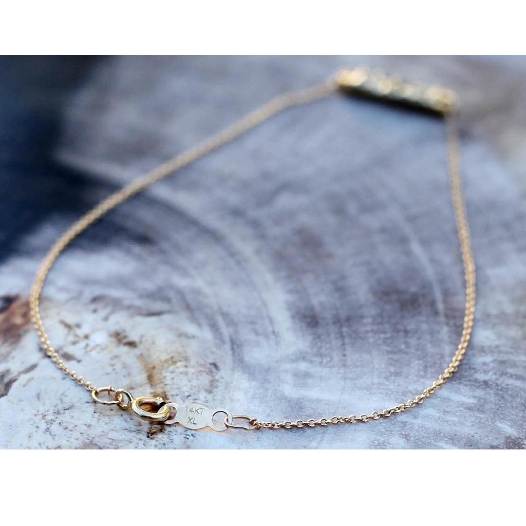 Aili Jewelry | Greta Grey Diamond + 14k Gold Bracelet | Firecracker