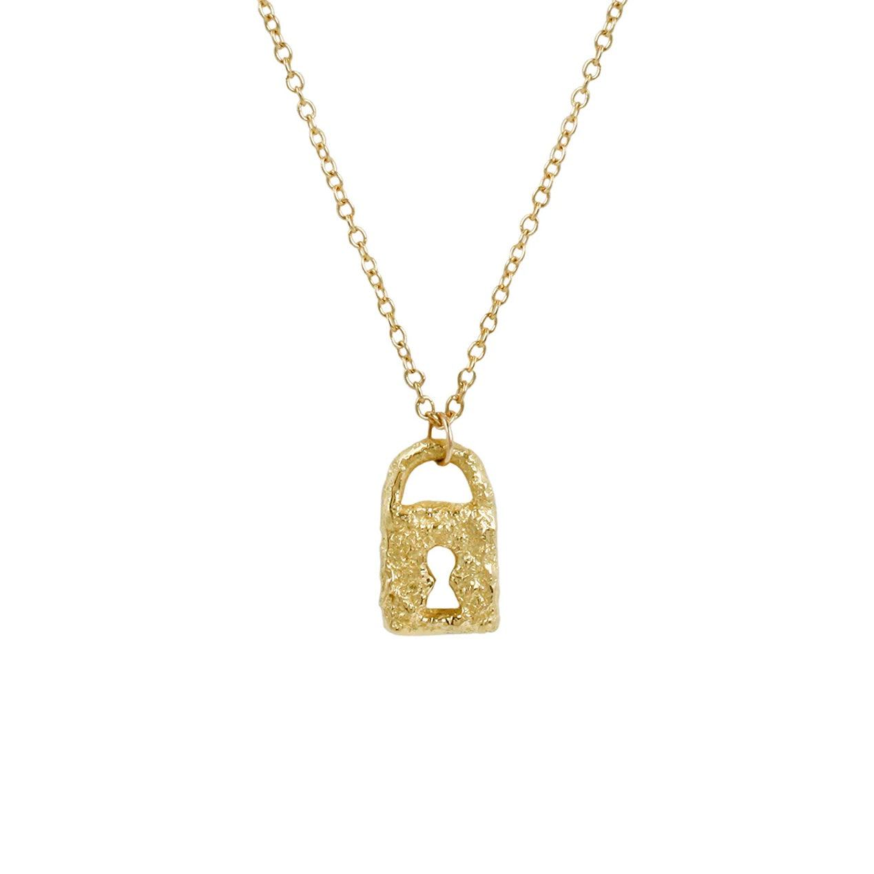 Aili Jewelry | Magic Padlock + 18k Gold Necklace | Firecracker