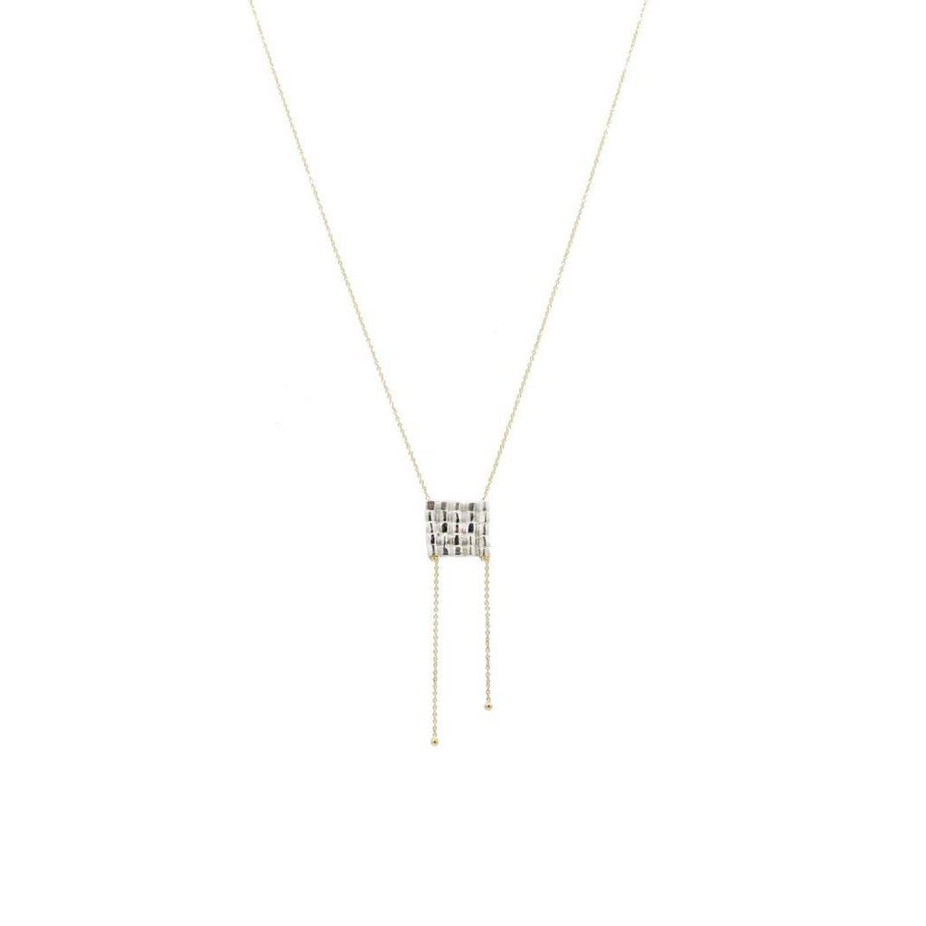 Aili Jewelry | Pebble + 14K Gold Pendant Necklace | Firecracker