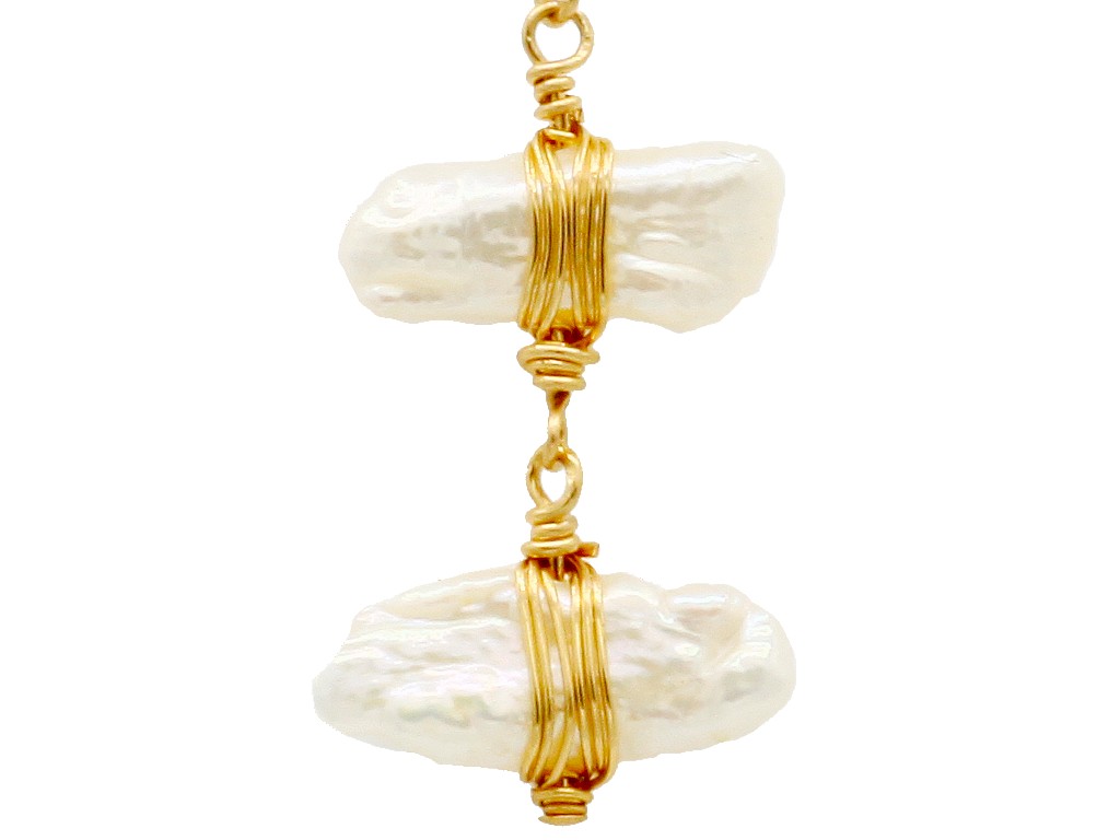 Dana Kellin Jewelry | Freshwater Pearl Trio Earrings | Firecracker