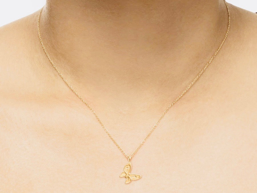 Dogeared | "Beautiful" Butterfly Charm Necklace | Firecracker