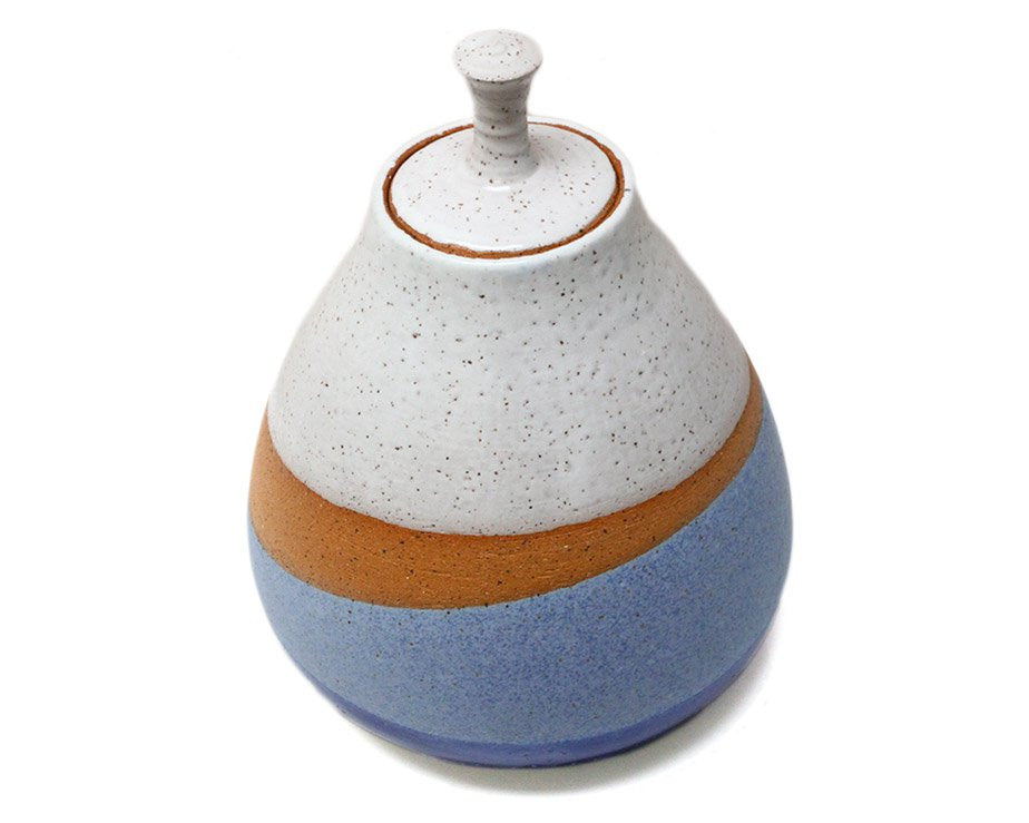 Natan Moss Ceramics | "Good Vibrations" Lidded Jar | Firecracker