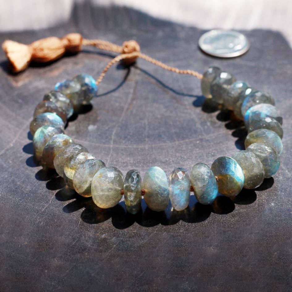 Lena Skadegard Jewels | Faceted Labradorite Tassel Bracelet | Firecracker