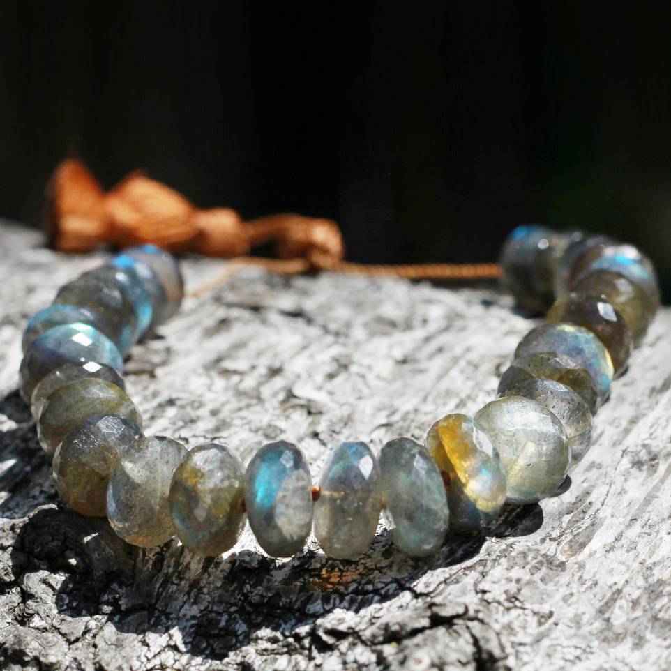 Lena Skadegard Jewels | Faceted Labradorite Tassel Bracelet | Firecracker