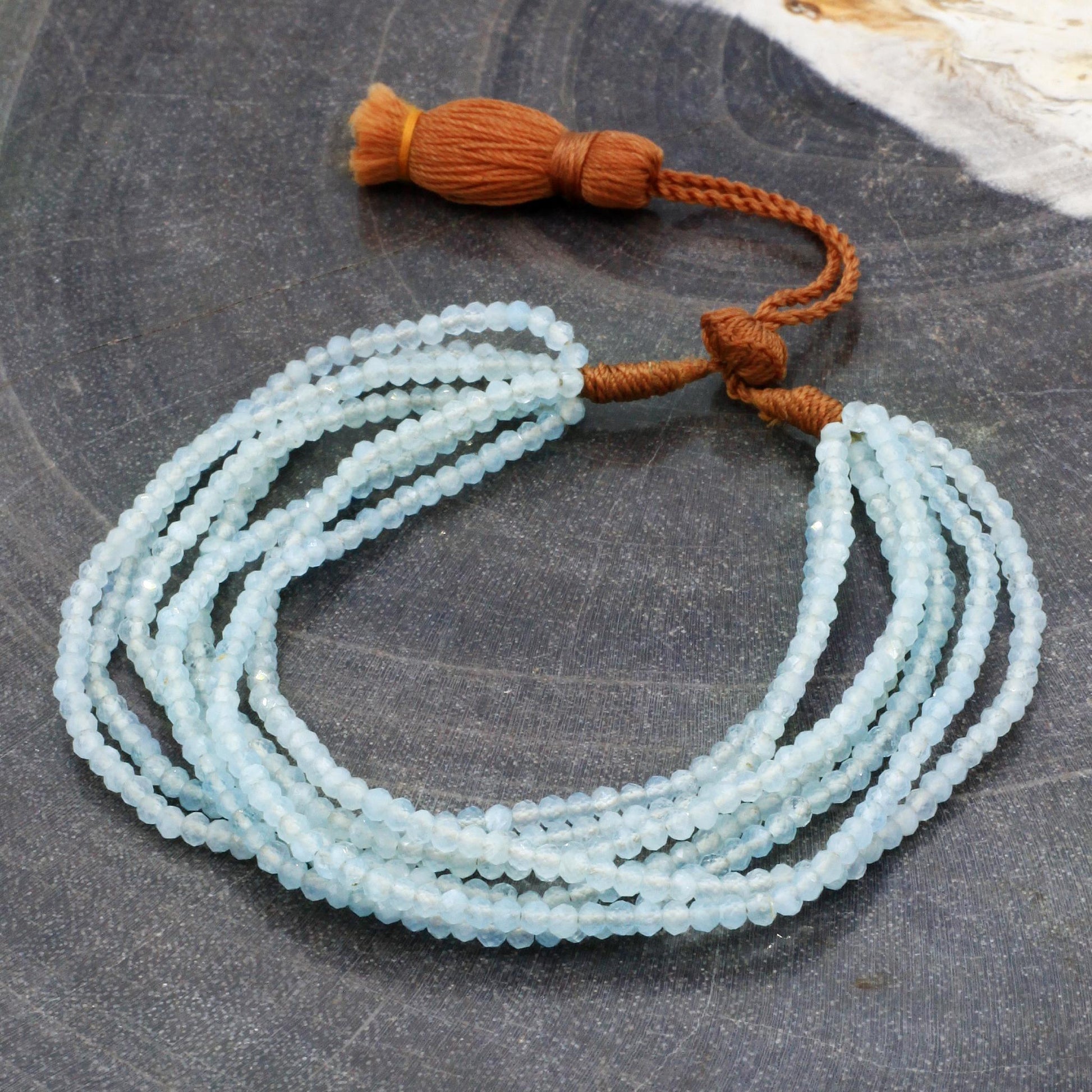 Lena Skadegard Jewels | Aquamarine Tassel Bracelet | Firecracker