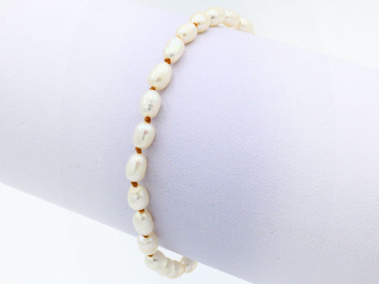 Lena Skadegard Jewels | Freshwater Oval Pearl Tassel Bracelet | Firecracker