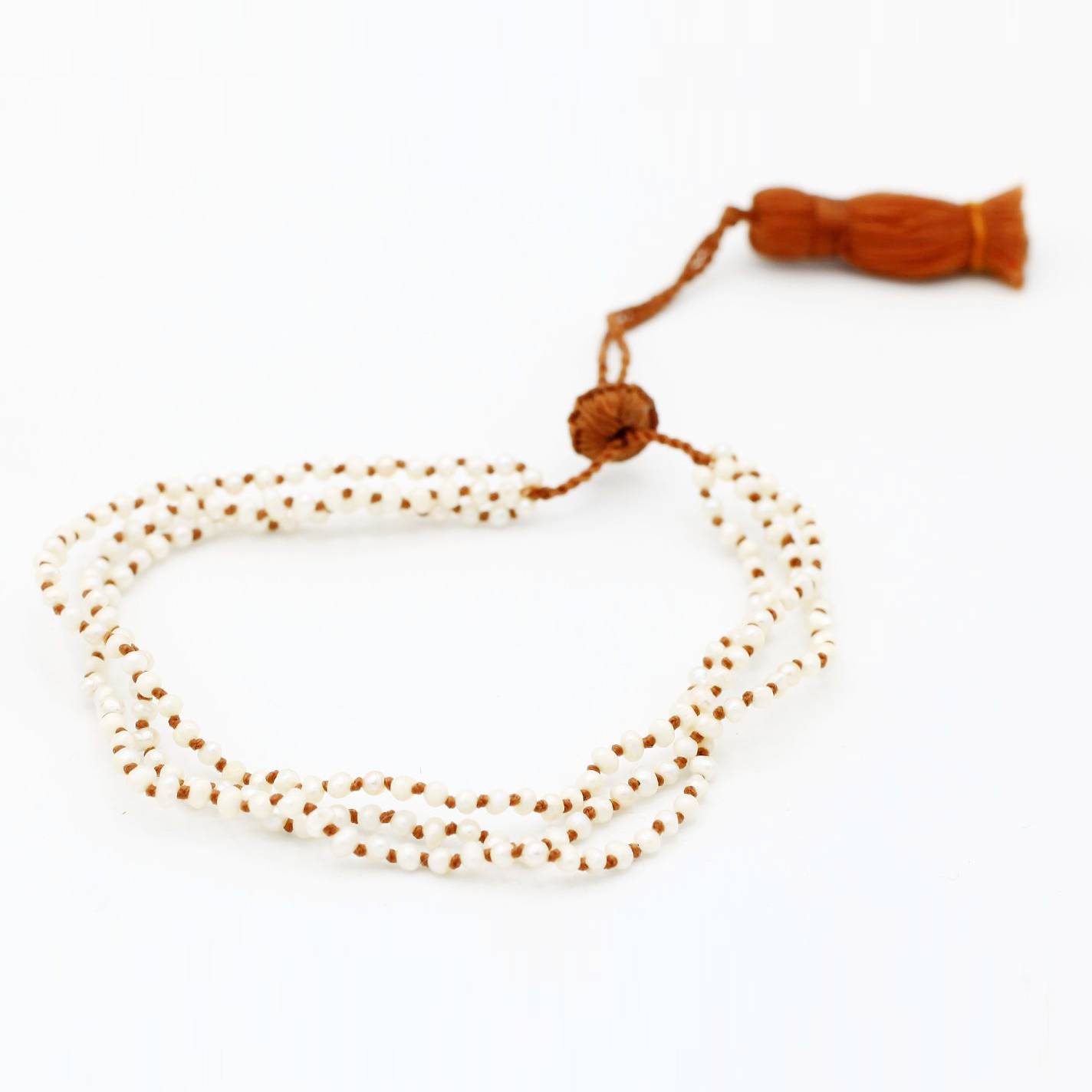 Lena Skadegard Jewelry | Freshwater Pearl Tassel Bracelet | Firecracker