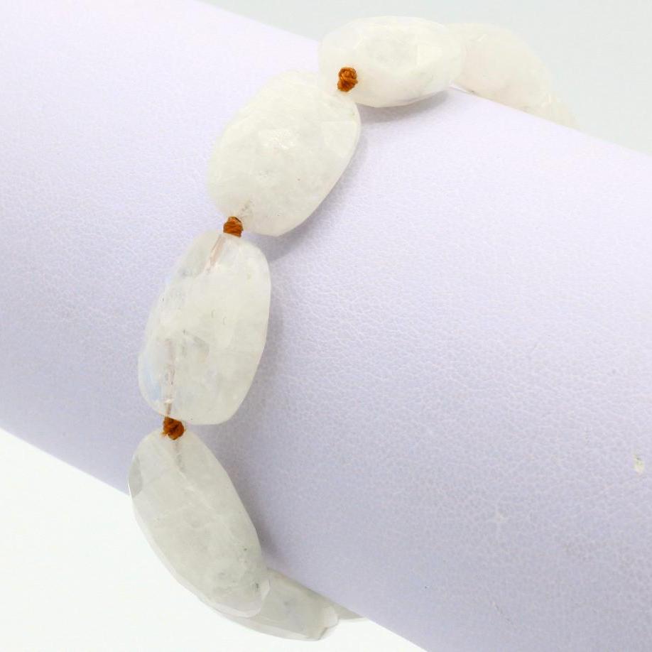 Lena Skadegard Jewels | Rainbow Moonstone Gemstone Tassel Bracelet | Firecracker