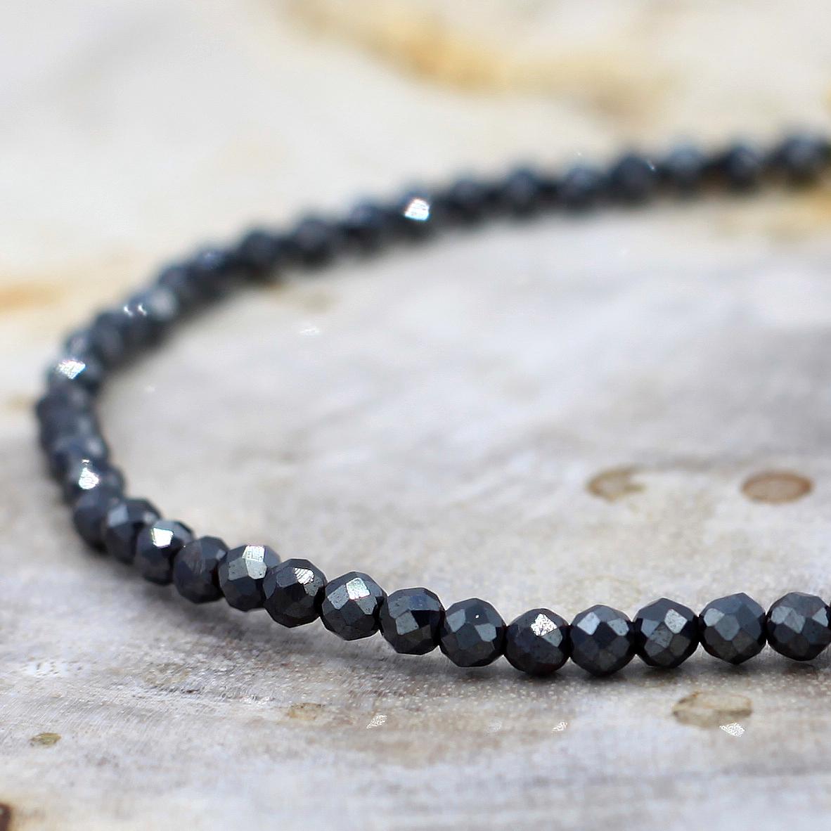Lena Skadegard Jewels | Hematite + 9k Gold Gemstone Bracelet | Firecracker