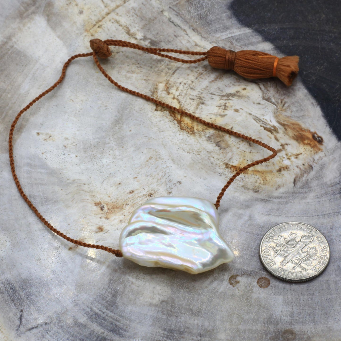 Lena Skadegard Jewels | Freshwater Pearl Tassel Bracelet | Firecracker