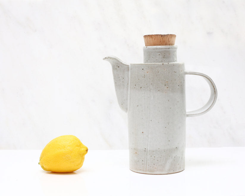 Len Carella Ceramics | Longneck Stoneware Pot | Firecracker