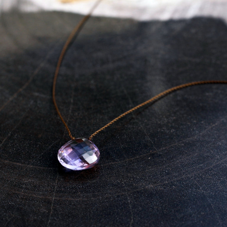 Margaret Solow Jewelry | Amethyst "Zen Gem" Necklace | Firecracker