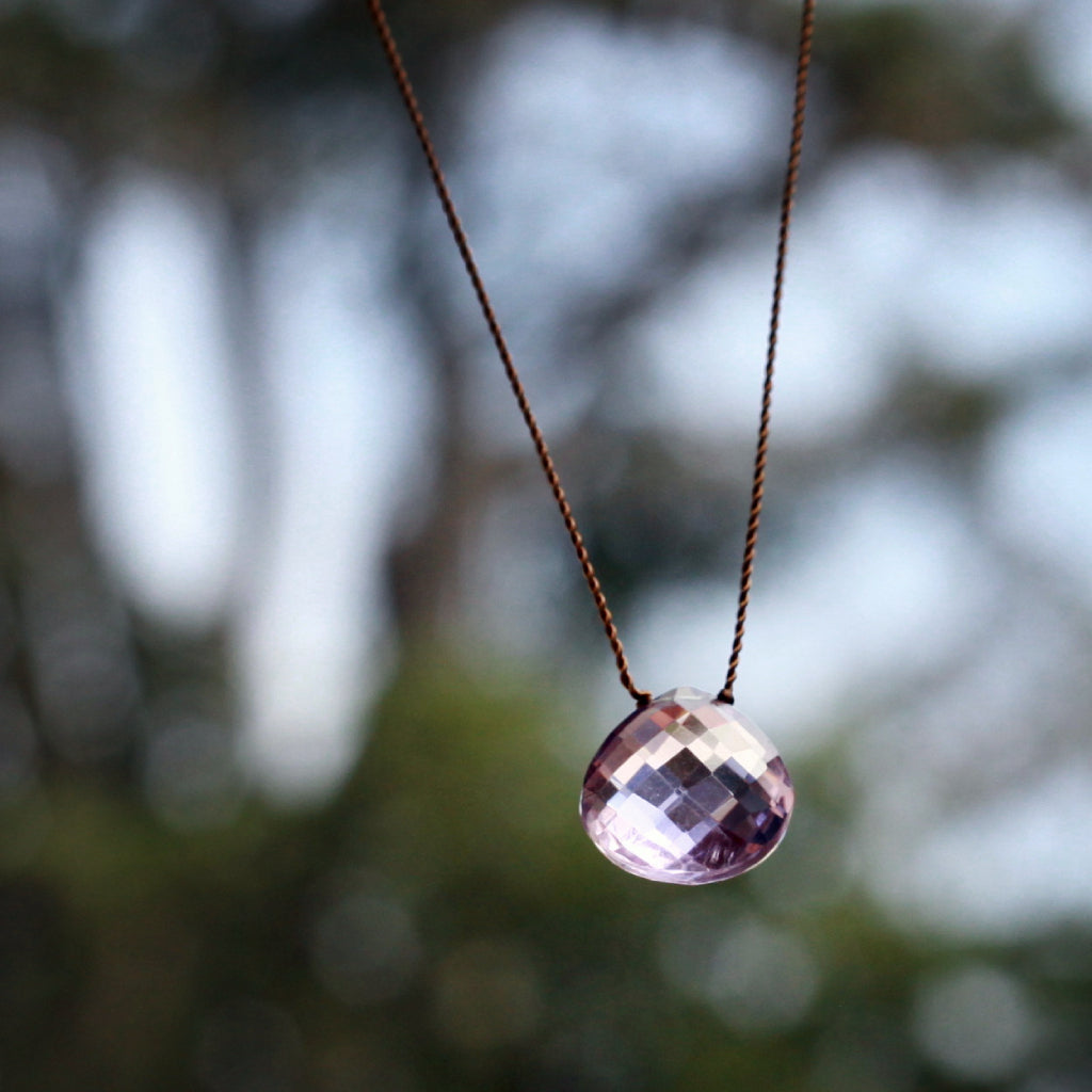 Margaret Solow Jewelry | Amethyst "Zen Gem" Necklace | Firecracker