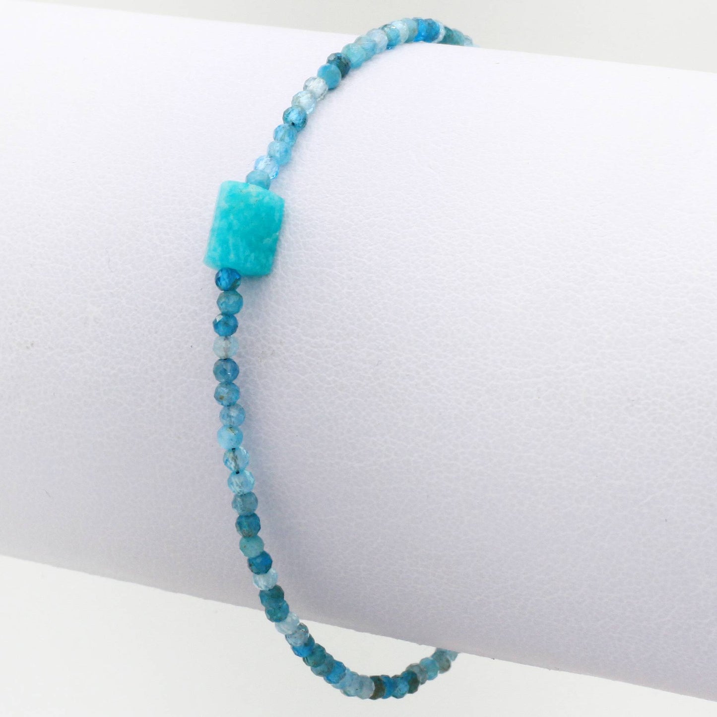 Margaret Solow Jewelry | Chrysocolla + Amazonite Beaded Bracelet | Firecracker