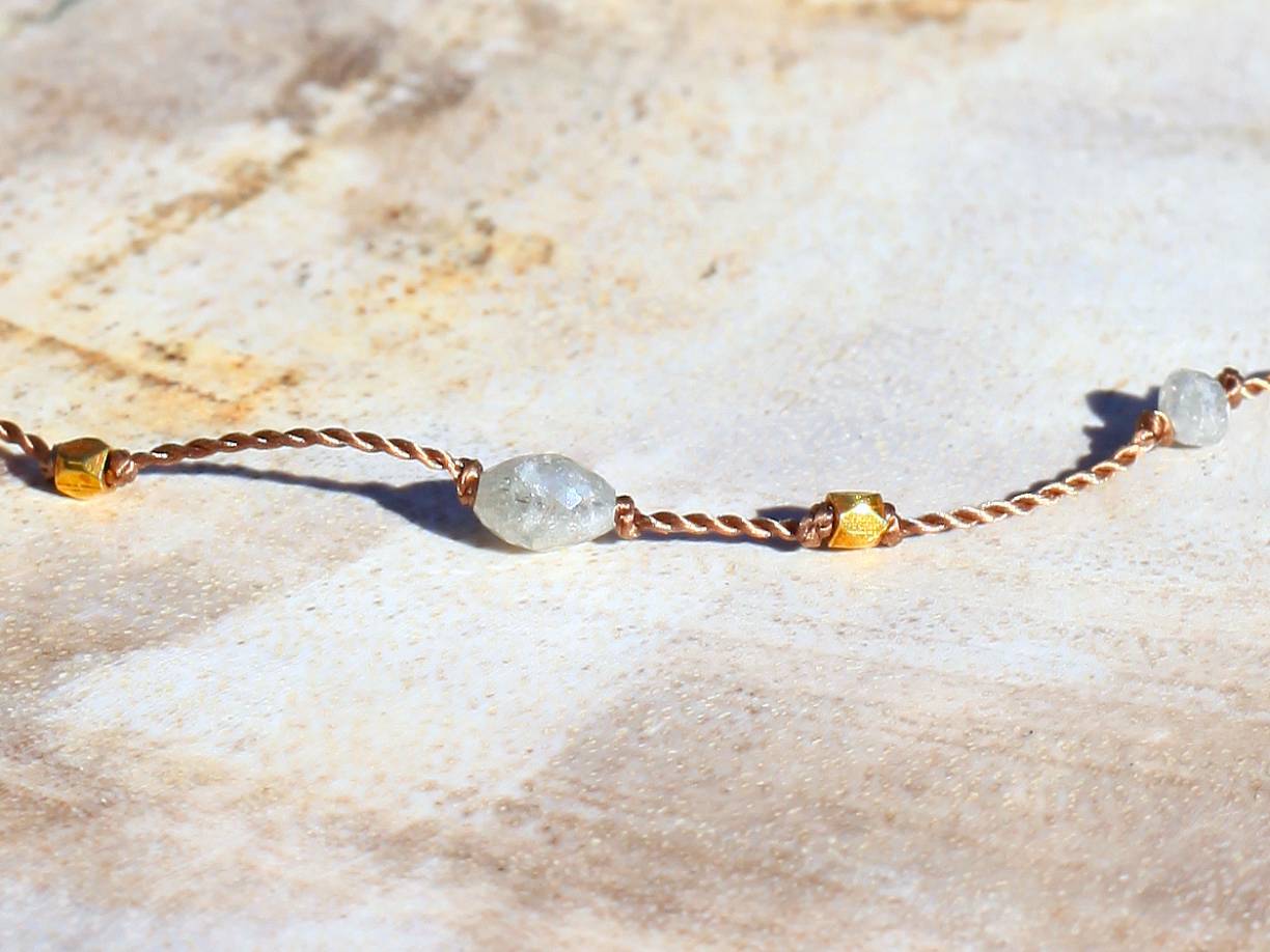 Margaret Solow Jewelry | Black Diamond + 18k Gold Necklace | Firecracker