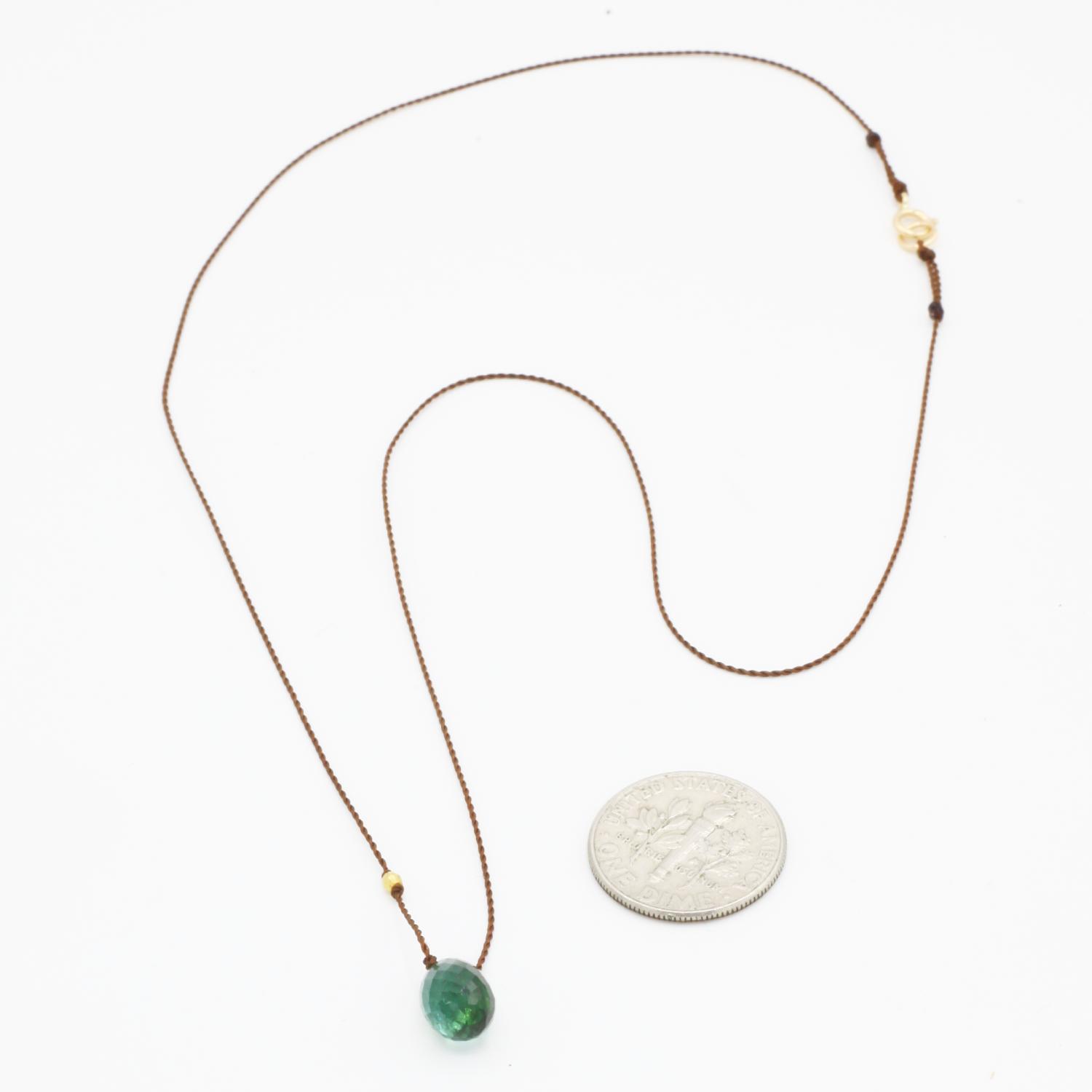 Margaret Solow Jewelry | Tourmaline "Zen Gem" Necklace | Firecracker