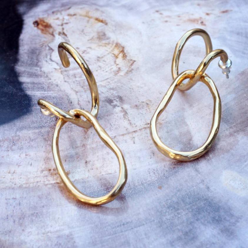 Odette New York | Ines Hoop Earrings | Firecracker