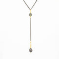 Robindira Unsworth Jewelry | Tahitian Pearl + Oxidized Sterling Silver Necklace | Firecracker