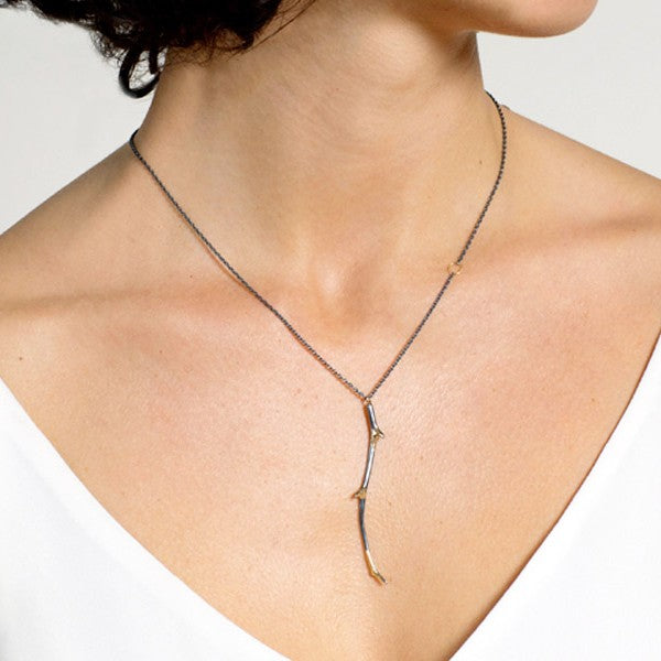 Sarah McGuire Studio | 18k Gilded Antler Necklace | Firecracker