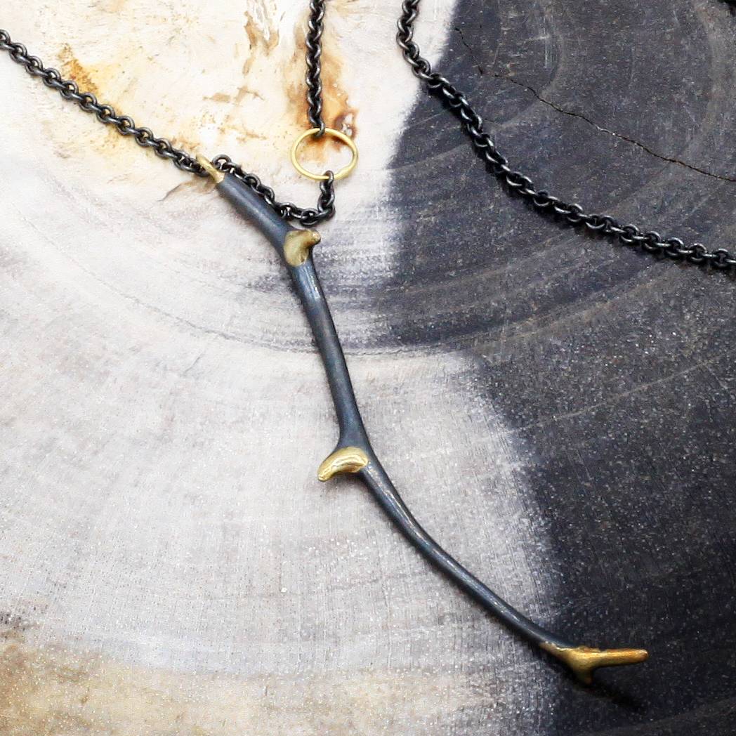 Sarah McGuire Studio | 18k Gilded Antler Necklace | Firecracker