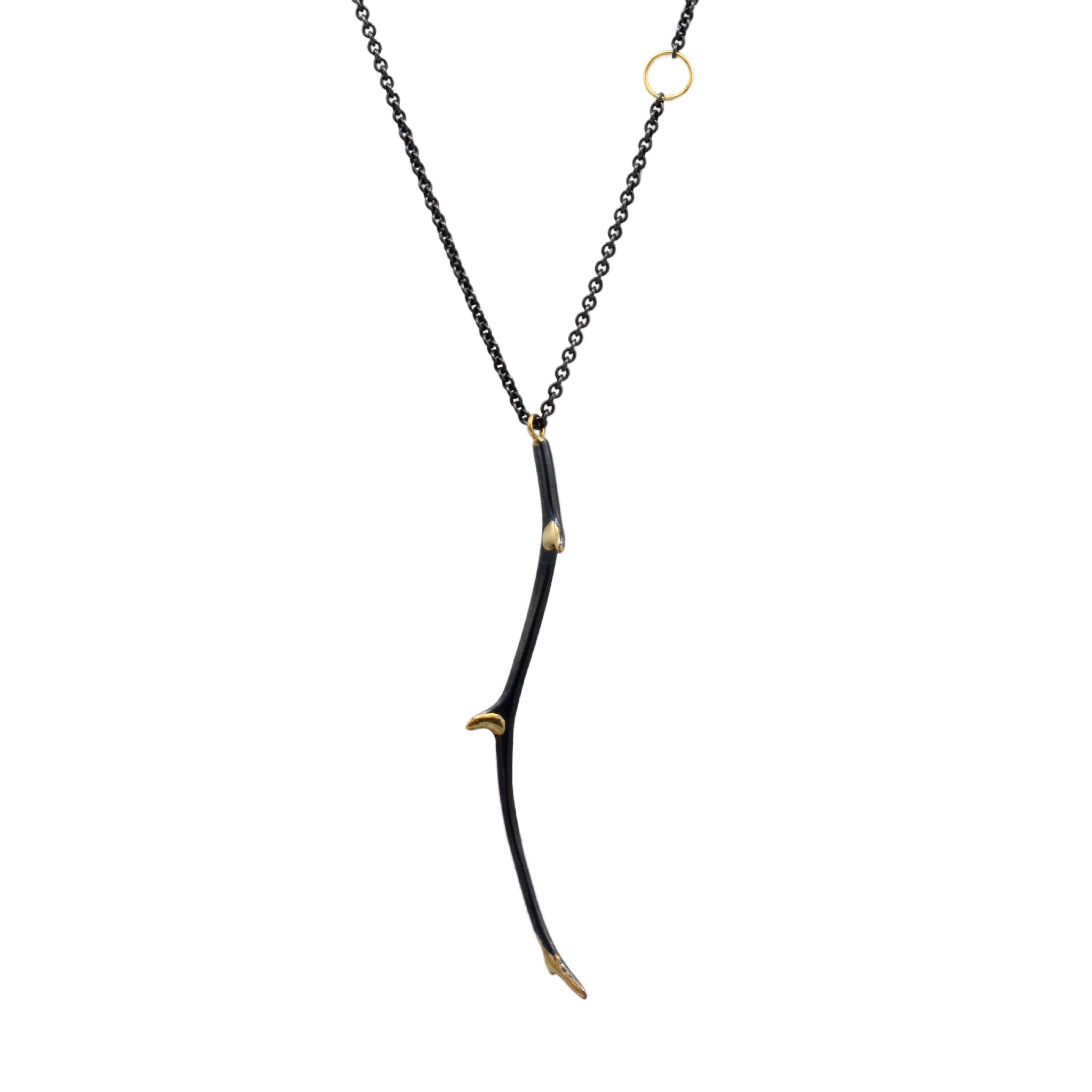 Sarah McGuire Studio | 18k Gilded Antler Necklace | Firecracker