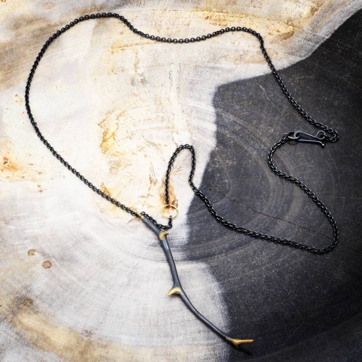 Sarah McGuire Studio | 18k Gilded Antler Necklace | Firecracker