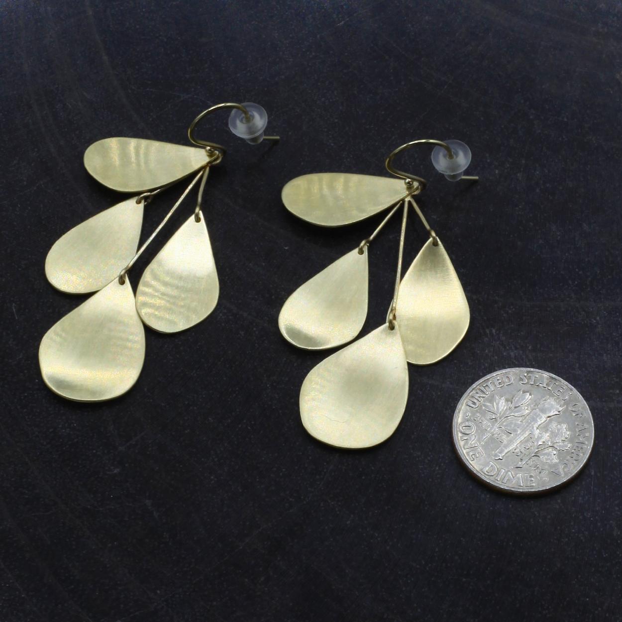 Sarah McGuire Studio | "Mobile" 10k Gold Drop Earrings | Firecracker